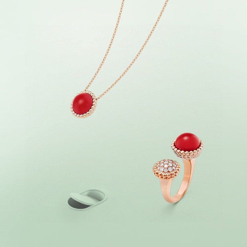 [Super CiCi ]PERLEE COULEURS DIAMOND ROSE GOLD BETWEEN THE FINGER RING