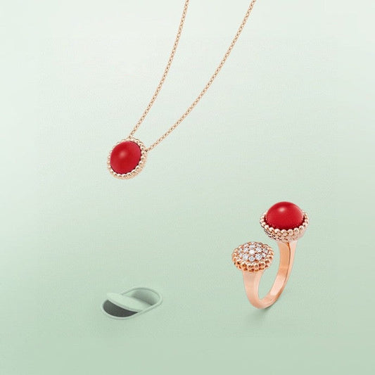 [Super CiCi ]PERLEE COULEURS DIAMOND ROSE GOLD BETWEEN THE FINGER RING