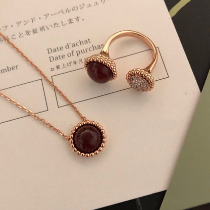 [Super CiCi ]PERLEE COULEURS DIAMOND ROSE GOLD BETWEEN THE FINGER RING