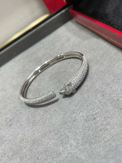 [Super CiCi ]PANTHERE FULL DIAMOND OPEN BRACELET