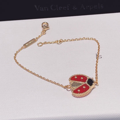 [Super CiCi ]LUCKY SPRING 1 MOTIF PINK GOLD BRACELET