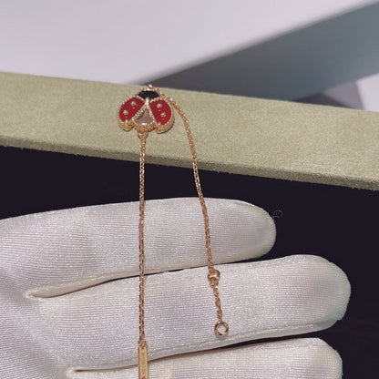 [Super CiCi ]LUCKY SPRING 1 MOTIF PINK GOLD BRACELET