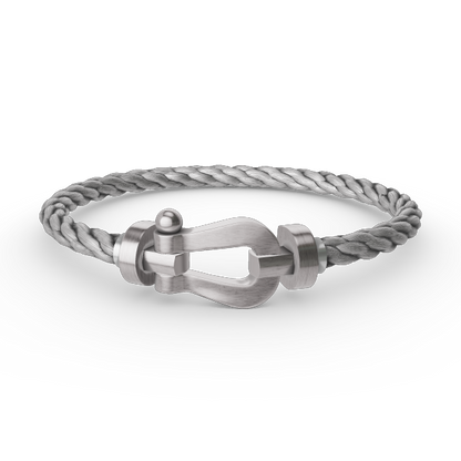 [Super CiCi ]FORCE LARGE HORSESHOE NO DIAMOND BRACELET SILVER