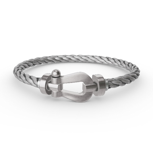 [Super CiCi ]FORCE LARGE HORSESHOE NO DIAMOND BRACELET SILVER