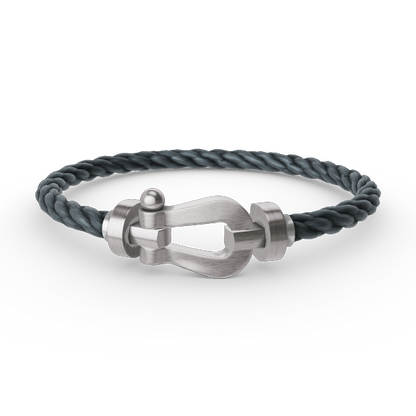 [Super CiCi ]FORCE LARGE HORSESHOE NO DIAMOND BRACELET SILVER