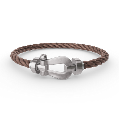 [Super CiCi ]FORCE LARGE HORSESHOE NO DIAMOND BRACELET SILVER