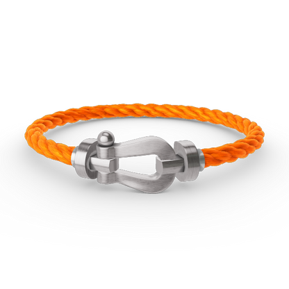 [Super CiCi ]FORCE LARGE HORSESHOE NO DIAMOND BRACELET SILVER