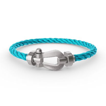 [Super CiCi ]FORCE LARGE HORSESHOE NO DIAMOND BRACELET SILVER