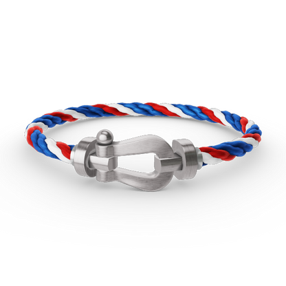 [Super CiCi ]FORCE LARGE HORSESHOE NO DIAMOND BRACELET SILVER