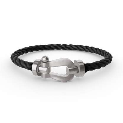 [Super CiCi ]FORCE LARGE HORSESHOE NO DIAMOND BRACELET SILVER