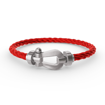 [Super CiCi ]FORCE LARGE HORSESHOE NO DIAMOND BRACELET SILVER