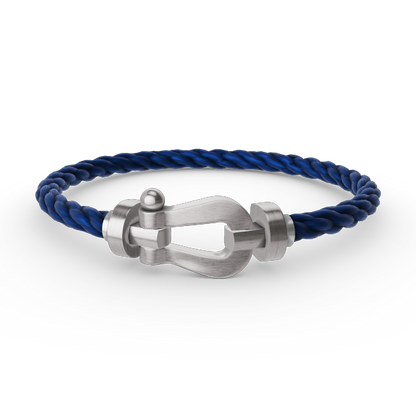 [Super CiCi ]FORCE LARGE HORSESHOE NO DIAMOND BRACELET SILVER