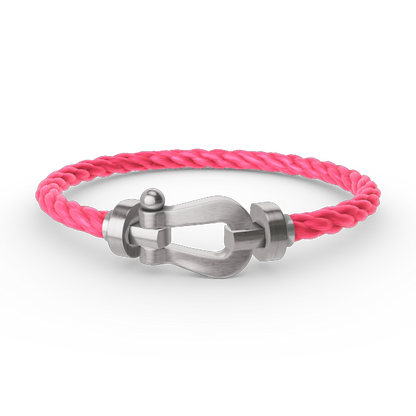 [Super CiCi ]FORCE LARGE HORSESHOE NO DIAMOND BRACELET SILVER