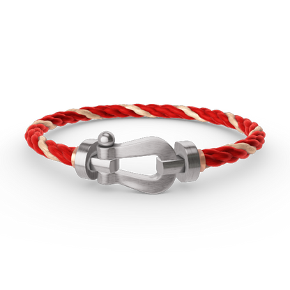 [Super CiCi ]FORCE LARGE HORSESHOE NO DIAMOND BRACELET SILVER