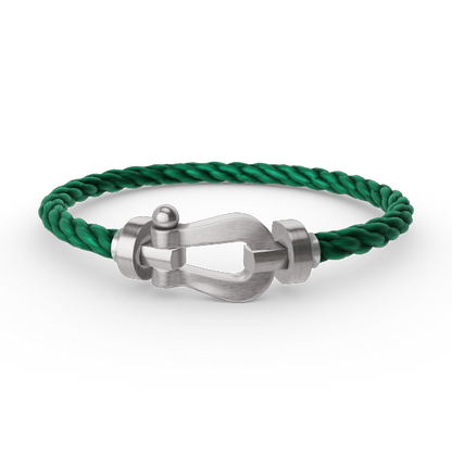 [Super CiCi ]FORCE LARGE HORSESHOE NO DIAMOND BRACELET SILVER