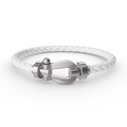 [Super CiCi ]FORCE LARGE HORSESHOE NO DIAMOND BRACELET SILVER