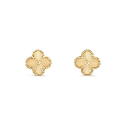 [Super CiCi ]CLOVER MEDIUM 1 MOTIFS LASER EARRINGS