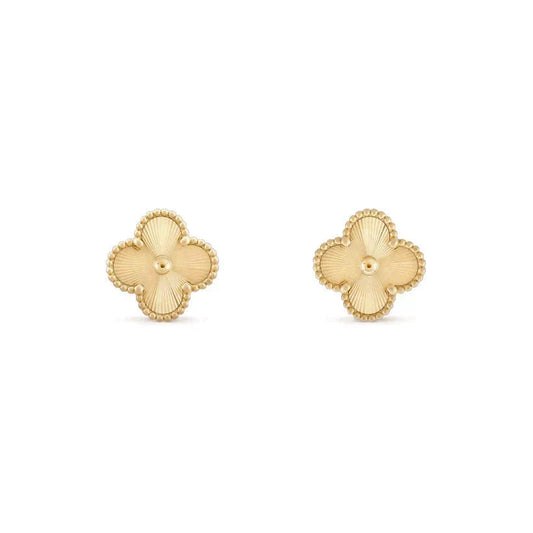 [Super CiCi ]CLOVER MEDIUM 1 MOTIFS LASER EARRINGS