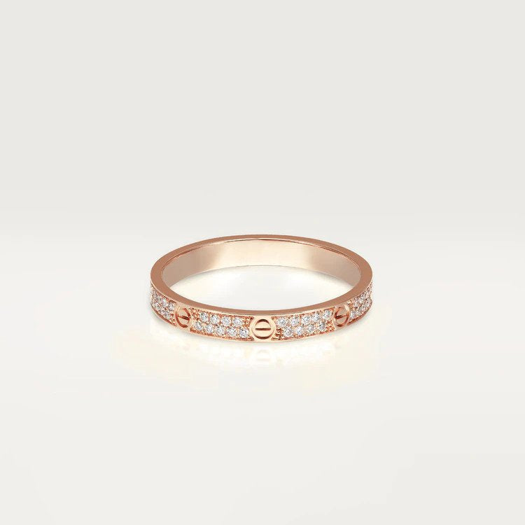 [Super CiCi ]LOVE RING 2.65MM DIAMOND