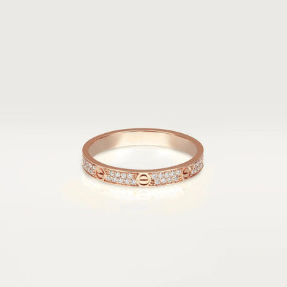 [Super CiCi ]LOVE RING 2.65MM DIAMOND