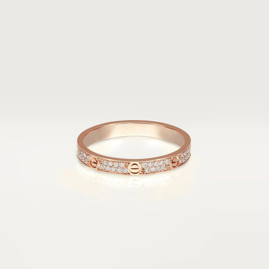 [Super CiCi ]LOVE RING 2.65MM DIAMOND