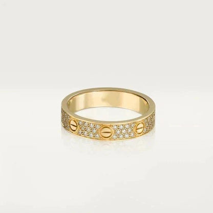 [Super CiCi ]LOVE RING 3.6MM DIAMOND PAVED