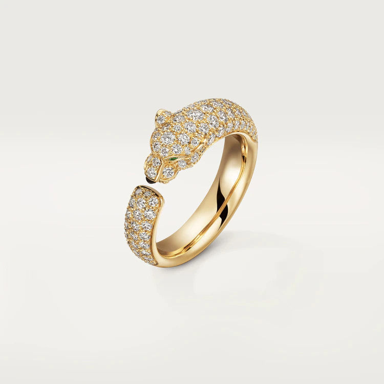 [Super CiCi ]PANTHERE PINK GOLD DIAMOND RING
