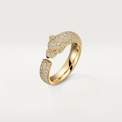 [Super CiCi ]PANTHERE PINK GOLD DIAMOND RING